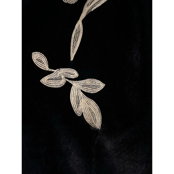 NWT Ming Wang Black Gold Embroidery Velvet Jacket 2X - Picture 4 of 9